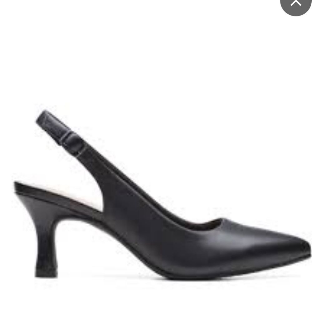 KELLY &KATIE SHIMMER DARK BLUE SLINGBACK WOMEN"S  NARROW TOELINE STILETTOS HEEL